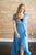 Lily Dusty Blue Wrap Dress - MOB Fashion Boutique
