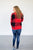 Oversize Buffalo Plaid Sweater | Red and Black - MOB Fashion Boutique