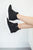 Zoey Wedge Sneaker | Black - MOB Fashion Boutique