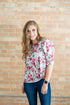 Puff Sleeve Top | Delicate Floral