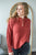 Henley Sweater | Rust - MOB Fashion Boutique