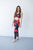 Red Floral Athletic Set - MOB Fashion Boutique