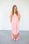 Flutter Sleeve Maxi Tee Dress | Blush - MOB Fashion Boutique