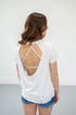 Backless Tee | White