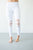 Laser Shred Athletic Leggings | White - MOB Fashion Boutique
