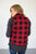 Ultra Plush Buffalo Plaid Vest | Black and Red - MOB Fashion Boutique