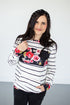 Floral Striped Crew | Nursing Friendly Option Available