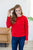 Only For You Red Pom Sweater - MOB Fashion Boutique
