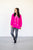 Lace Up Pullover | Hot Pink - MOB Fashion Boutique