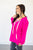 Lace Up Pullover | Hot Pink - MOB Fashion Boutique