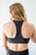 Curved Mesh Racer Back Bra | Charcoal - MOB Fashion Boutique