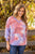 Lavender Tie Dye V-Neck Sweater - MOB Fashion Boutique