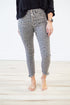 Leopard Grey Skinny Jeans