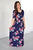 Navy Floral Maxi with Nursing Option - MOB Fashion Boutique