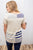 Striped Bow Sleeve Tee - MOB Fashion Boutique