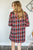 Lounge Dress | Black and Red Plaid - MOB Fashion Boutique