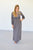 Embroidered Maxi | Charcoal - MOB Fashion Boutique