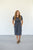 Raelyn Denim Striped Dress - MOB Fashion Boutique