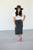 Charcoal Bow Pencil Skirt - MOB Fashion Boutique