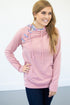 Blush Floral Accent Hoodie with Nursing Option!