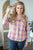 Hooded Flannel Shirt | Pink Multi - MOB Fashion Boutique