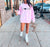 LOVE Chenille Patch Sweatshirt | Light Pink - MOB Fashion Boutique