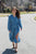 Midi Dress | Blue Polka Dot