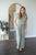 Striped Jump Suit | Sage Green - MOB Fashion Boutique