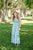 Dusty Blue Floral Maxi Dress - MOB Fashion Boutique