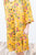 Mustard Floral Bubble Sleeve Swing Dress - MOB Fashion Boutique