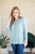 Sage and Lace Long Sleeve Top - MOB Fashion Boutique